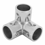 1" 3-WAY 316 Stainless Steel Corner Pipe Fitting With Side Outlet Elbow Heavy-duty Tube Connector For Chemical Marine & Industri