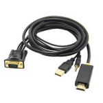 MICROWORLD Vga M +audio To HDMI M Converter 1.8M