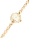 Goldair Gold Round Diamante Watch