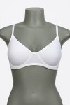 Ladies 2 Pack Wireless Non Padded T-Shirt White Bra Soft Touch