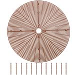 Brown Plant Guardrail Set 52CM Diameter With 12 Nails