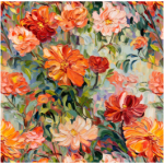 Printed Runner Abstract Floral
