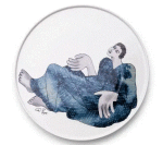 Carrol Boyes Platter Round 28CM-INDIGO Girl