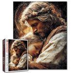 Easter Puzzles 1000 Pieces For Adults Jesus Jigsaw Puzzles For Challenging Family Activity Games Diy Puzzle For Home Wall Decor