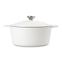 @home Cast Iron Casserole 25CM Ivory