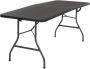 Totai 1.8M Plastic Foldable Table - Black