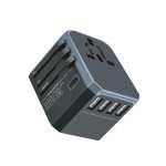 GIZZU Quad-usb Type-c 5.6A Universal Travel Adapter - Black