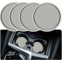 4PCS Silicone Cup Holder Coasters For Car - Non-slip Heat Resistant Easy To Clean Perfect For Vehicle Drink Holders