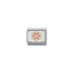 Composable Classic Link Rose Gold Snowflake Cz