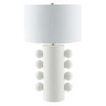 Bobbles Ceramic Table Lamp - White Textured Finish