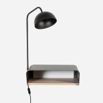 Emerging Creatives Stockholm Wall Mounted Bedside Table & Lamp
