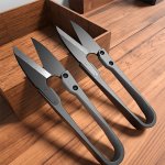 2PCS Carbon Steel Sewing Scissors Trimming Nippers U Shape Clippers Yarn Stainless Steel Embroidery Craft Scissors Tailor Diy Ea