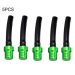 5 Pcs Universal Motorcycle Tank Gas Fuel Cap Valve Vent Breather Hose Tube Green