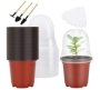 Garden Nursery Plant Pots With Humidity Dome & Planter Labels - 30 Pack Garden Tool Kit 3 Tools