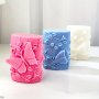 Double-sided Butterfly & Rose Silicone Mold For Aromatherapy Candles And Decorative Pillars