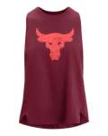 Women's Project Rock Bull Tank - League Red LG
