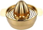 Lemon Juicer Stainless Steel Lemon Squeezer Manual Juicers Gold