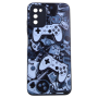 Game Controller Print Phone Case Compatible With Samsung Galaxy A03S - Black