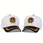 Men's Captain First Mate Letter Baseball Cap - Fashion Sports Cap For Outdoor Activities Adjustable Sun Protection Casual Hat Fo