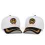 Men's Captain First Mate Letter Baseball Cap - Fashion Sports Cap For Outdoor Activities Adjustable Sun Protection Casual Hat For Spring And Autumn Travel