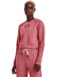 Women's Project Rock Home Gym Fleece Crew - Deco Rose Md
