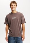 Cotton On Premium License Loose Fit T-Shirt - Lcn Cok Washed Chocolate coca Cola - The Real