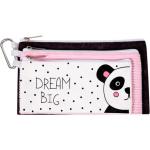 Kenzel 23CM Pencil Case 3 Comp Panda
