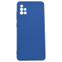 High Quality Plain Silicone Phone Case For Samsung Galaxy A51 - Dark Blue