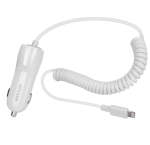 CC390 8 Pin Lightning Mfi Car Charger - White