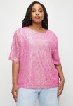 Sequin T-Shirt Top - Sweet Pink