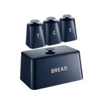 4 Piece Opulence Canister Set Black