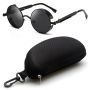 Round Metal Frame Sunglasses Men Women Retro Steampunk Glasses Sunglasses