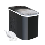 Toxiya Ice-maker Counter-top Ice Maker Machine 8 Mins 9 Bullet Ice - Silver - Black