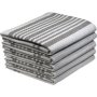 & 39 S Kitchen Towel - Design 2378 - 050X080CMS - 05 PC Pack - Stripes - Ghost Gray
