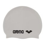 Classic Logo Junior Silicone Swim Cap Silver