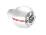 N-tek Brushed Silver With Red & Crystal Studs Universal Gearknob - Autostyle Motorsport South Africa