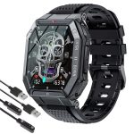 Focusfit K55 Rugged Military 1.85 HD Tactical Smartwatch
