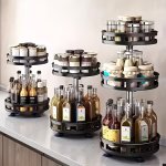 3-TIER Multipurpose Rotating Organizer-space-saving Non-slip Countertop Storage For Tableware & Makeup Spice Organizer Kitchen S