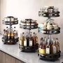 3-TIER Multipurpose Rotating Organizer-space-saving Non-slip Countertop Storage For Tableware & Makeup Spice Organizer Kitchen Storage