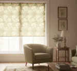 Retro Roller Blind Art Nouveau Chrysanthemum