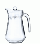 Glass Jug Arc Jug - 1L - With Lid Set Of 6