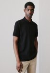 Regular Fit Piqu Polo Shirt - Black