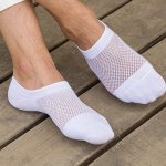 3PAIRS Men's Solid Pointelle Socks