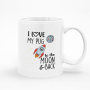 I Love My Pug To The Moon & Back Dog Mug - Fun Gift Idea