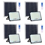 200W LED Solar White Flood Light With Remote Outdoor Auto On/off