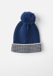 Cotton On Winter Rib Knit Beanie - In The Navy stripes