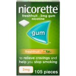 Nicorette Gum 2MG 105 Fresh Fruit