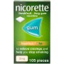 Nicorette Gum 2MG 105 Fresh Fruit
