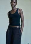Knitted Vest Top - Black