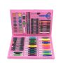 86 Pcs Art Set Coloring Set Drawing Kit With Compact Portable Case - Pink